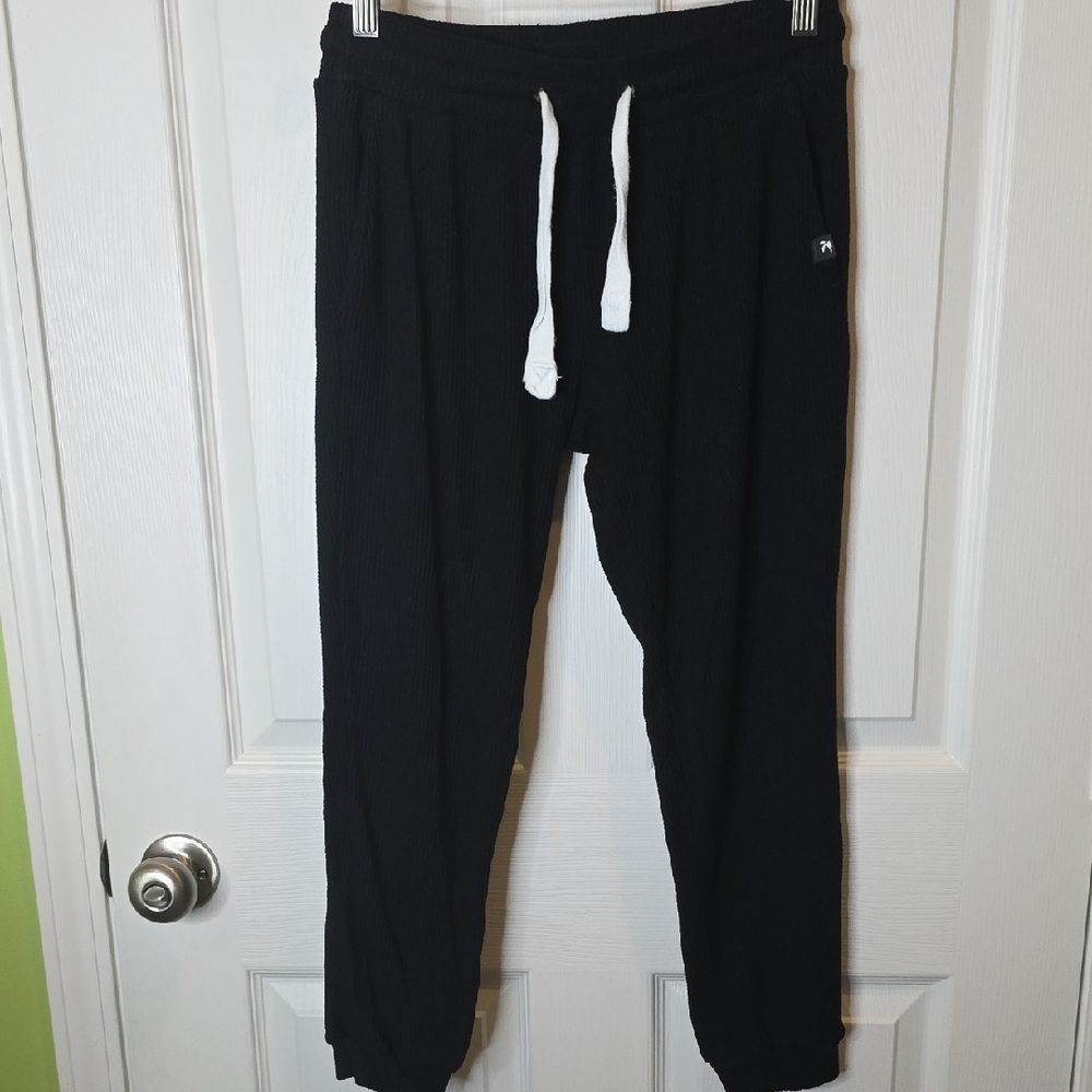 Glyder Ribbed Comfort Jogger Pants, Women's Size Small